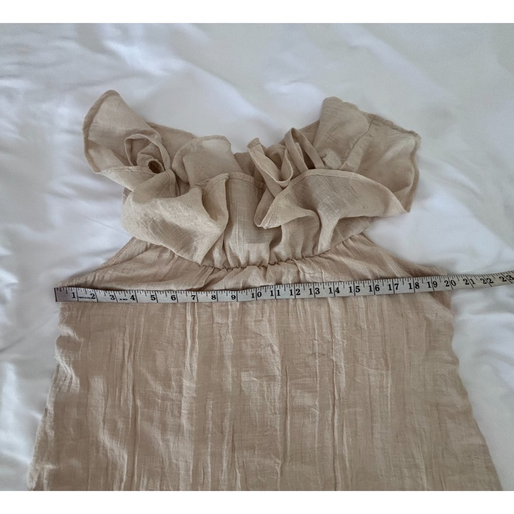 Jody California Ruffle Dress Medium Crinkle Gauze Cottage Boho Romantic Fairy - Picture 13 of 15